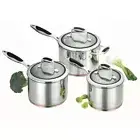 Scanpan Coppernox Copper Based Saucepan Set 3 Piece - 16 / 18 / 20cm