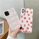 小清新草莓浮雕蘋果XR手機殼iPhone7/8plus硅膠11promax軟xs少女