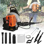 Backpack Leaf Blower,78-CC Backpack Gas Leaf Blower with 2-Stroke Engine,Air Cooling Multi-Purpose Grass Lawn Blower High Strength Blowers for Lawn Care