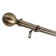 Extendable Curtain Rod in Brushed Brass 160-300cm