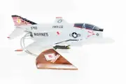VMFA-232 Red Devils F-4J (1976) Model, 1/42 (18") Scale, Mahogany, Marines