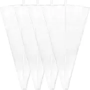 4 Pcs Silicone Piping Bags Extra Large Piping Bags Decorating Bags Pipe Bags For Icing Reusable Piping Bags Pastry Bags Cake Icing Decorating Bags Icing Piping Bags For Standard Tips Translucent