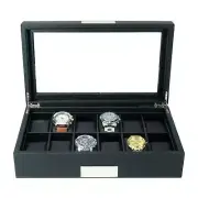 12 Slots Leather Watch Box