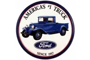 Ford Trucks Round Tin Sign