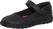 [Pokémon] Girls School Shoes for Kids Pikachu Eevee Black Easy Fasten Strong Sole Loafer Shoes