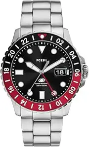 Fossil Blue Gmt Silver Watch FS6092