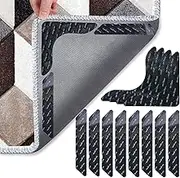 UCINNOVATE 12X Rug Gripper, Non-Slip Rug Pads, Rug Gripper for Hardwood Floor, Carpet Gripper for Area Rugs, Double Sided and Reusable Anti Curling Rug Gripper, Strong Stickiness and Easy to Remove