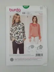 Burda Sewing Pattern 6697 Women's Blouse Pattern Size US 8-20 EUR 34-46 NEW
