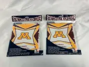 University of Minnesota Stretchable Book Cover Set of 2 Fits 8" x 10" New