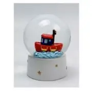 WATER BALL- TUGBOAT- 13cm HIGH, NEW, GIFT BOXED, FREE POSTAGE