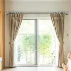 Marlow Steel Curtain Rod Quiet Rail Pole Extendable Adjustable Satin Nickel