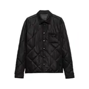 [Prada] Prada Quilted Cashmere Shirt XL BLACK