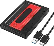 2.5 Inch SSD Enclosure Professional 5Gbps 2.5 Inch to USB 3.0 External Hard Drive Enclosure for 7mm 9.5mm 2.5 Inch SSD HDD (Not Inclube Hard Disk)