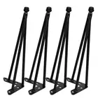 15" - 30" Coffee Table Metal Hairpin Legs Wrought Iron Bar Black Set of 4