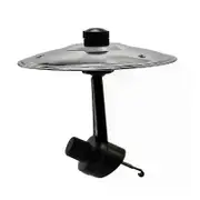 Car Crash Cymbal Drum Air Vent Easy Clip-On Mini For Music Lovers Suitable All Types Of Vehicles Silver