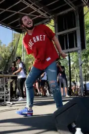 Rapper Post Malone performs on stage during 2015 Budweiser Made in - Old Photo 2