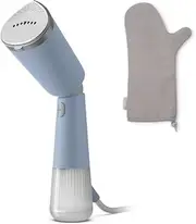 [Philips] 5000 Series Handheld Steamer - Ready in 35 Seconds, Active Heated Steam Plate, Eco & Max Settings, Steams Vertically And Horizontally, Accessories Included, Celestial Blue (STH5020/20)
