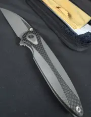 We Knives Zenthra WE24021C-2 Gray Titanium Carbon Fiber Handle M390
