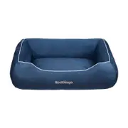 Red Dingo Small Dark Blue Donut Dog Bed 60 x 45cm - 5yr Warranty