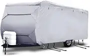 Weisshorn Caravan Cover, 14-16ft Caravans Campervan Accessories Pop Top Trailer Covers Carry Bag Camping Hiking Travel Garden Accessory, 4 Layer Heavy Duty UV Grey