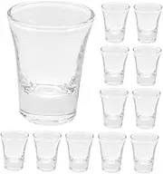 BIUDECO 12pcs Glass Communion Cups Goblet Shot Glasses Compatible with Standard Trays for Church Gatherings and Special Occasions