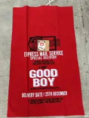 Santa Bag Delivery Toy Tote Sack Boy Rope Tie Canvas Xlarge Christmas NWT