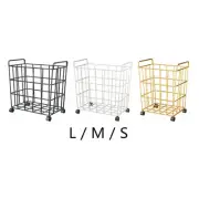Rolling Sports Ball Storage Cart with Wheels, Multifunctional Sport Equipment