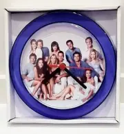 Melrose Place Cast Purple 7" Novelty Wall/Desk Clock New. Heather Locklear