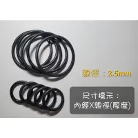 在飛比找蝦皮購物優惠-O-RING NBR O型環 橡膠圈 厚度2.5mm  防水