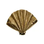 Maine & Crawford Belize 13x11cm Shell Door Knocker Hanging Decor Antique Brass