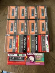 14 Maxell TDK MEMOREX Cassette Tapes LN 90 Brand New Sealed