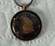 TACHYON ORGONE PENDANT elite shungite & Ammonite HEALTH HEALING PROTECTION #2