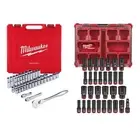 1/2 in. Drive SAE/Metric Ratchet and Socket Mechanics with Shockwave Impact Set