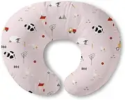 Little Grape Land Nursing Pillow for Breastfeeding, Breathable Breast Feeding Pillow and Positioner with Removable Cover for More Support, Tummy Time and Bottle Feeding Support Pillow, Pink Sheep