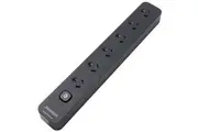 Jackson PT61SSB 6 Way Surge Protector with Illuminated Master Swicth 1.8m