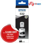 *SALE!* Genuine EPSON T532 BLACK EcoTank Ink Bottle ET-M1120/M1170/M2170/M3170