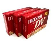 Maxell Mini DV 60 Min. Digital Video Camcorder Cassette Tapes 3 NEW Sealed
