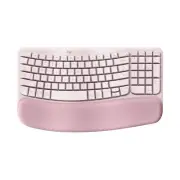 Logitech Wave Keys wireless ergonomic keyboard - Rose