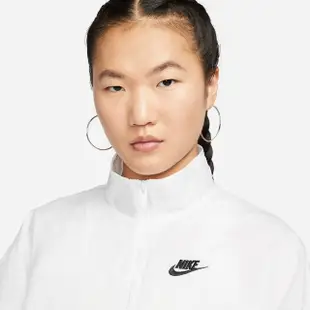 【NIKE 耐吉】外套 女款 運動外套 風衣外套 AS W NSW ESSNTL WR WVN JKT 白 DM6186-100