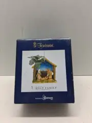 NIB FONTANINI HOLY FAMILY ORNAMENT FROM ROMAN 5" HIGH 4" WIDE MANGER SCENE 2014