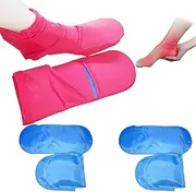 Reusable Cold Therapy Socks, Gel Ice Pack for Feet Heels Injuries Swelling, Hot and Cold Therapy Socks for Plantar Fasciitis Neuropathy Chemotherapy Pain Relief for Foot Ankle (Pink)