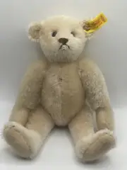 ~Steiff Sandy Bear Mohair Tan 0157/26 Pin & Tag TAG 9"