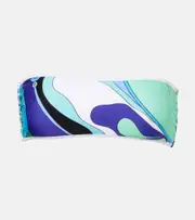[Pucci] Pucci Orchidee printed bikini top AU 12 green