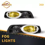 Black Yellow Fog Lights for 2012-2013 Honda Civic 2 Door Coupe Projectors Lamps (for: Honda)