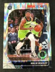 2019/20 Hoops Premium Stock Hybrid Flash Prizm MALIK BEASLEY T-Wolves #49