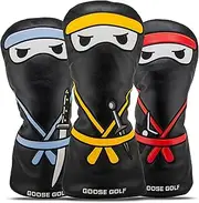 Universal Golf Headcovers for Driver and Woods - Compatible with All Brands (Callaway, Taylormade, Titleist…) - Premium Protection with Elastic Closure - Goose Golf