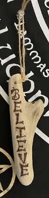 Drift Wood Unique Enchanted Santa Cruz, CA BELIEVE Hand Crafted Art