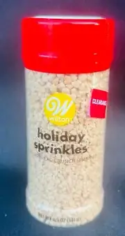 Wilton Christmas Holiday Sprinkles Gingerbread Crunch NEW 4.9 OZ Baking Decor