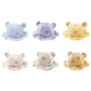 Sun Protective Hat Toddler Bucket Hat Bear Print Panama Cap Baby Fisherman Hats