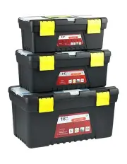 [Traderight] Storage Tool Box Set 3 Pieces in Black